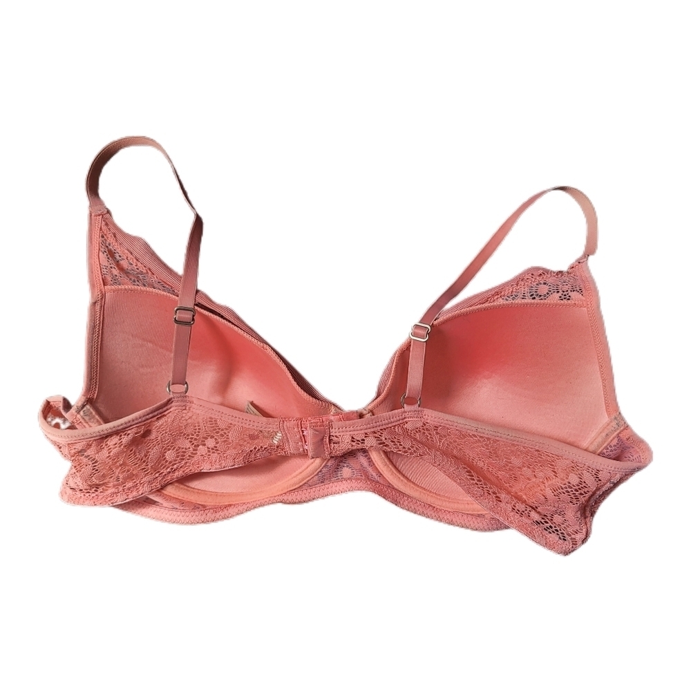 Lucky Brand Bra Size 38C Pink Floral Lace - Picture 4 of 5